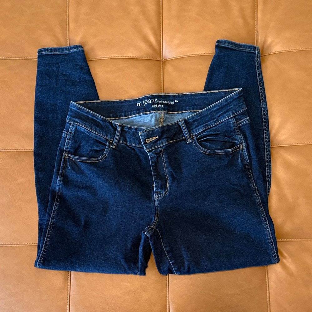 Maurices Dark Blue Skinny Jeans